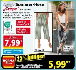 Norma Sommer-Hose „Crepe“ Angebot