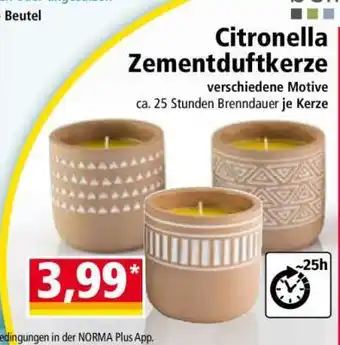 Norma Citronella Zementduftkerze Angebot