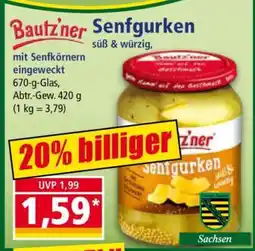 Norma Bautz'ner Senfgurken Angebot