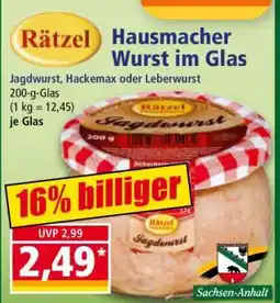 Norma Hausmacher Wurst im Glas Angebot