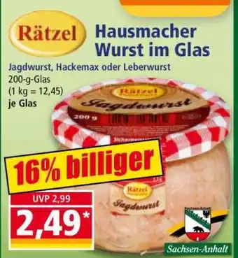Norma Hausmacher Wurst im Glas Angebot