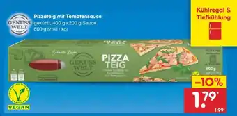 Netto Marken-Discount Pizzateig mit Tomatensauce Angebot