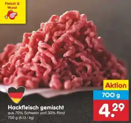 Netto Marken-Discount Hackfleisch gemischt Angebot