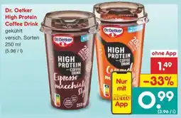 Netto Marken-Discount Dr. Oetker High Protein Coffee Drink Angebot