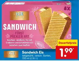 Netto Marken-Discount Sandwich Eis Angebot