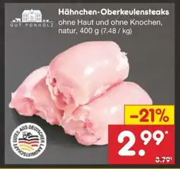 Netto Marken-Discount Hähnchen Oberkeulensteaks Angebot
