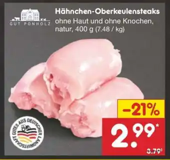 Netto Marken-Discount Hähnchen Oberkeulensteaks Angebot