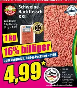 Norma Schweine- Hackfleisch XXL Angebot