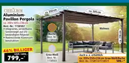 Norma Aluminium-Pavillon Pergola ca. 350 x 505 x 236 cm Angebot