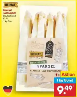 Netto Marken-Discount Spargel weiß/violett Angebot