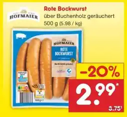 Netto Marken-Discount Rote Bockwurst Angebot