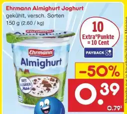 Netto Marken-Discount EHRMANN Almighurt Joghurt Angebot