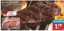 Netto Marken-Discount Entrecôte „Steakpfeffer“ Angebot
