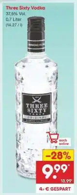 Netto Marken-Discount Three Sixty Vodka Angebot