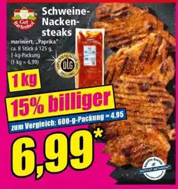 Norma Schweine- nackensteaks Angebot