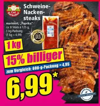 Norma Schweine- nackensteaks Angebot