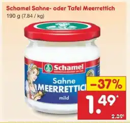 Netto Marken-Discount Schamel Sahne- oder Tafel Meerrettich Angebot