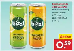 Netto Marken-Discount Bizzl Limonade oder Cola Mix Angebot