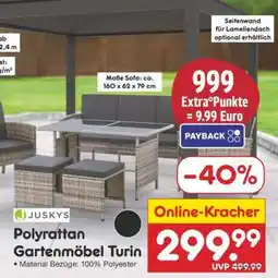 Netto Marken-Discount Polyrattan Gartenmöbel Turin Angebot