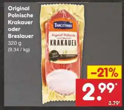 Netto Marken-Discount Original Polnische Krakauer oder Breslauer Angebot