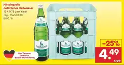 Netto Marken-Discount Hirschquelle natürliches Heilwasser Angebot