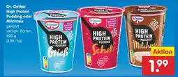 Netto Marken-Discount Dr. Oetker High-Protein-Pudding oder -Milchreis Angebot