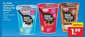 Netto Marken-Discount Dr. Oetker High-Protein-Pudding oder -Milchreis Angebot