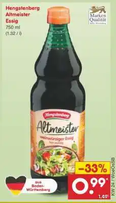 Netto Marken-Discount Hengstenberg Altmeister Essig Angebot