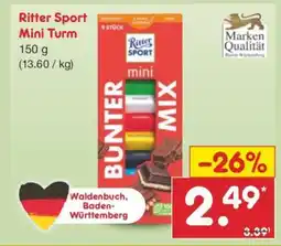 Netto Marken-Discount Ritter Sport Mini Turm Angebot