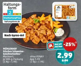PENNY MÜHLENHOF Frisches Schweine-Geschnetzeltes Angebot