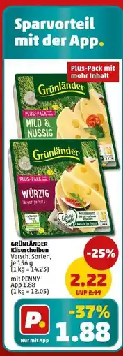 PENNY Grünländer Käsescheiben Angebot
