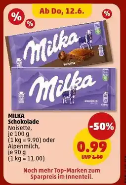 PENNY MILKA Schokolade Angebot
