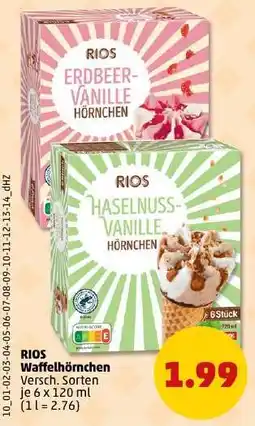 PENNY RIOS Waffelhörnchen Angebot