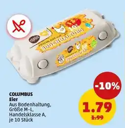 PENNY COLUMBUS Eier Angebot