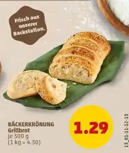 PENNY BÄCKERKRÖNUNG Grillbrot Angebot