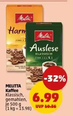 PENNY MELITTA Kaffee Klassisch, gemahlen Angebot
