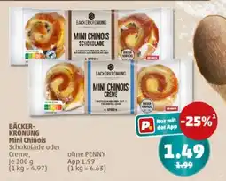 PENNY BÄCKER-KRÖNUNG Mini Chinois Schokolade oder Creme Angebot