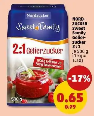 PENNY NORDZUCKER Sweet Family Gelierzucker 2:1 Angebot