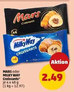 PENNY MARS oder MILKY WAY Croissants Angebot