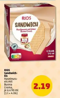 PENNY RIOS Sandwich-Eis Angebot