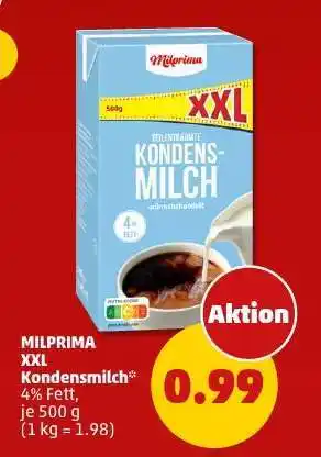 PENNY MILPRIMA XXL Kondensmilch Angebot