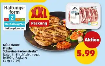 PENNY MÜHLENHOF Frische Schweine-Nackensteaks Angebot