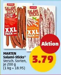 PENNY MARTEN Salami-Sticks Angebot