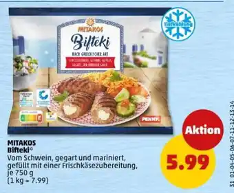 PENNY MITAKOS Bifteki Angebot