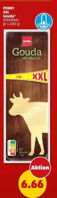 PENNY XXL Gouda Scheiben, je 1.000 g Angebot