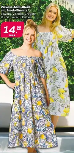 NETTO Damen Viskose-Midi-Kleid Angebot