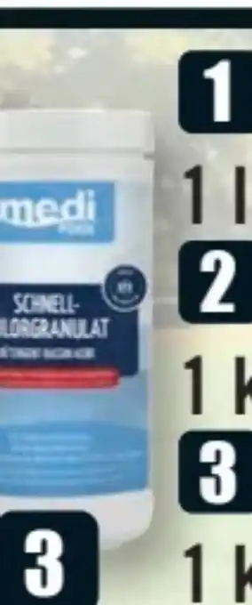 B1 Discount Baumarkt Medi Pool Schnell-Chlorgranulat Angebot