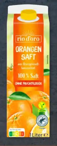 Aldi Süd rio d'oro Orangensaft Vegan Angebot