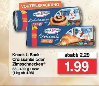 Famila Nord West Knack & Back Croissants Oder Zimtschnecken Angebot