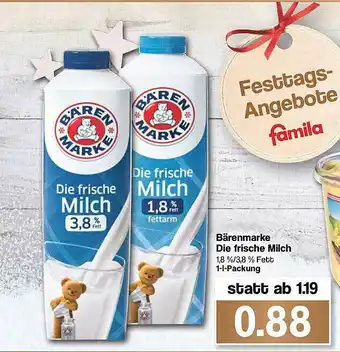 Famila Nord West Bärenmarke Die Frische Milch Angebot